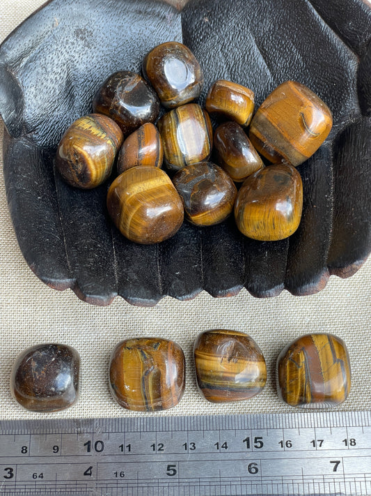 Tigers eye tumbles