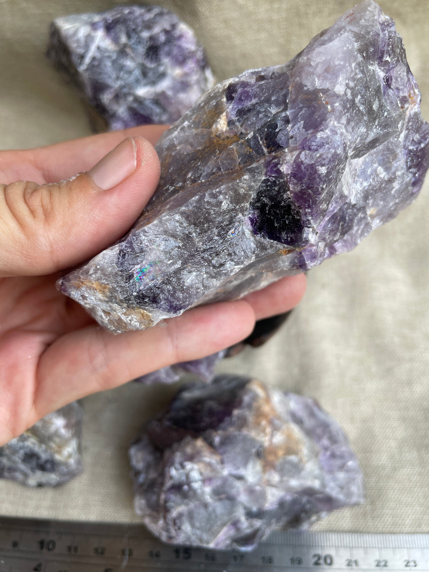 Indian amethyst rough large