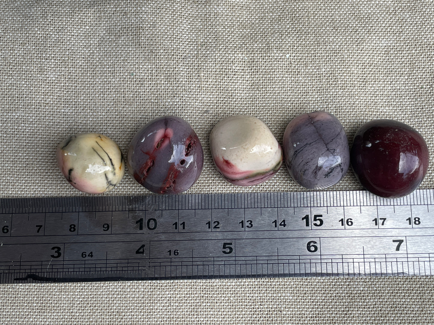 Mookaite tumbled
