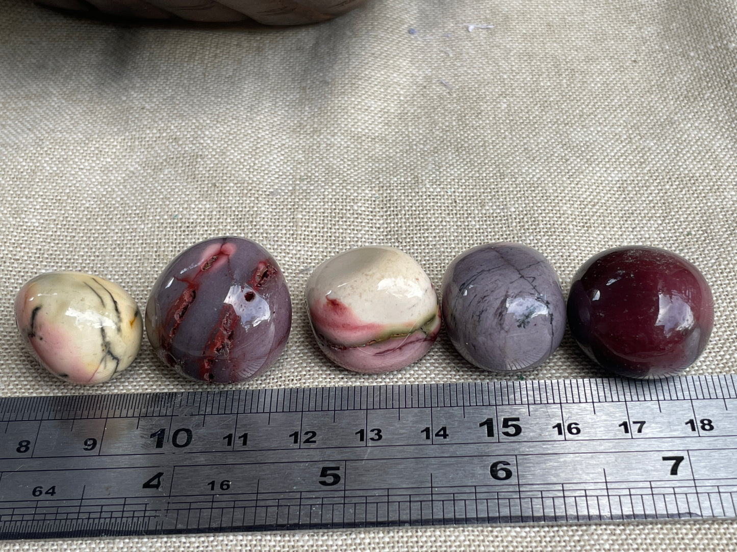Mookaite tumbled