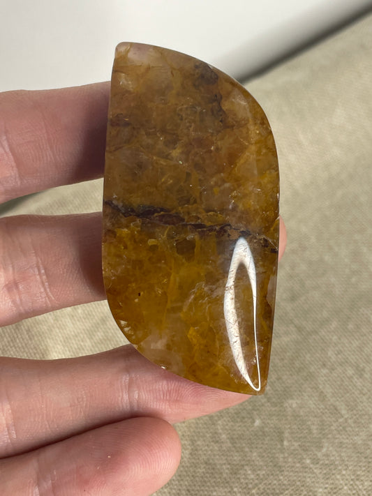 Golden healer palm stone