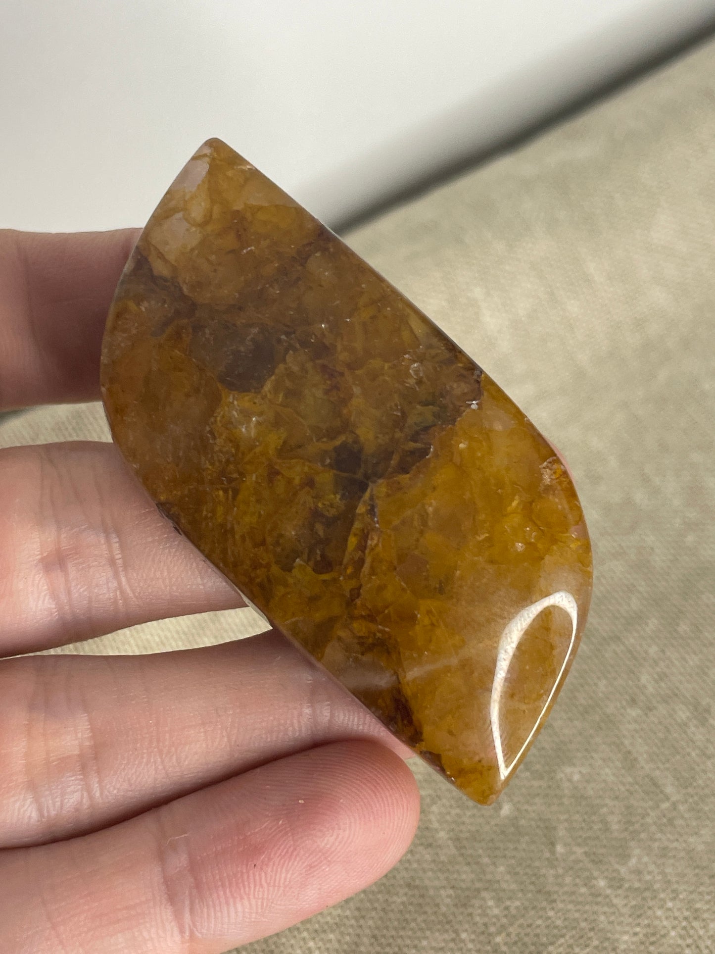 Golden healer palm stone