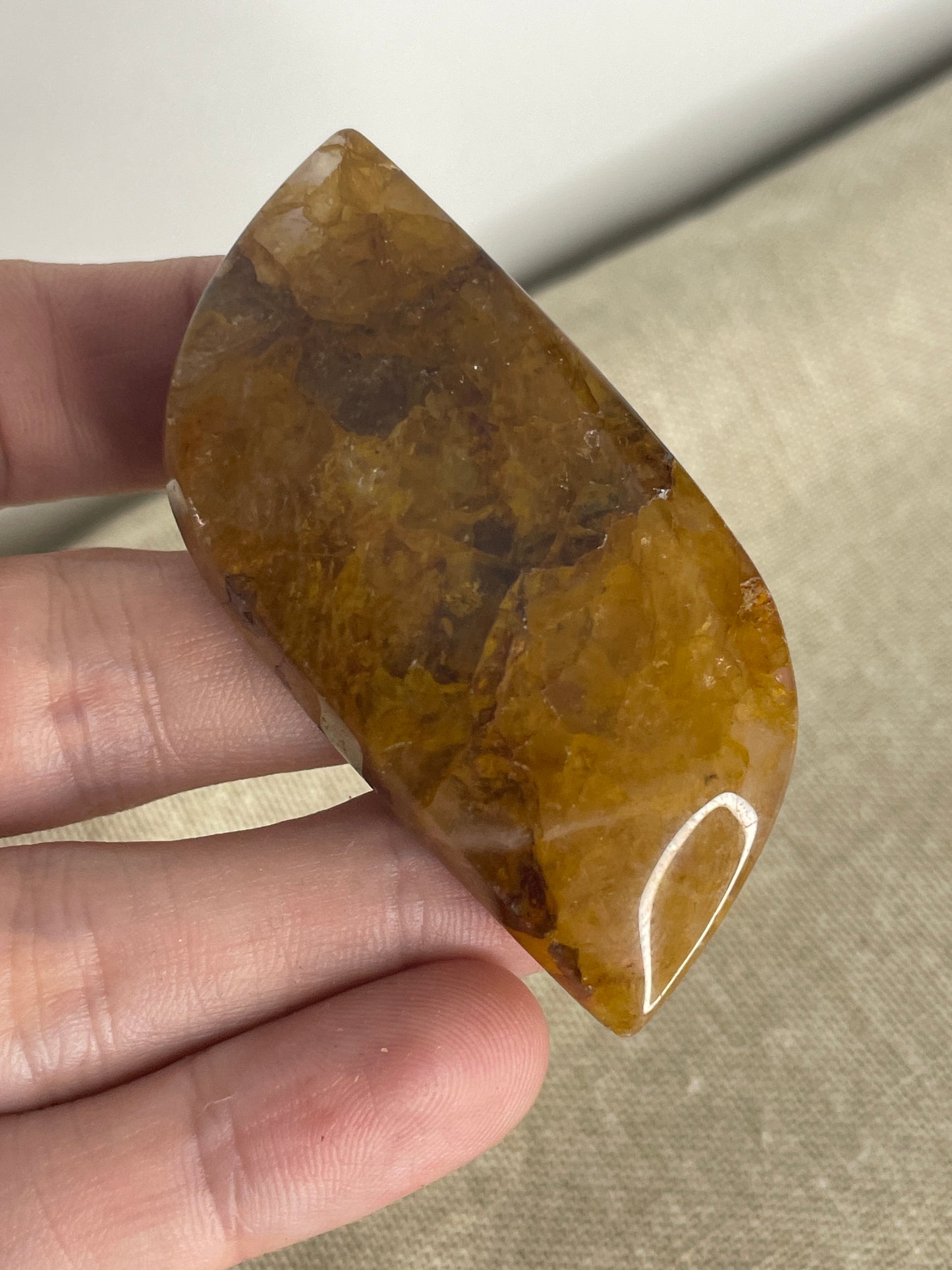 Golden healer palm stone