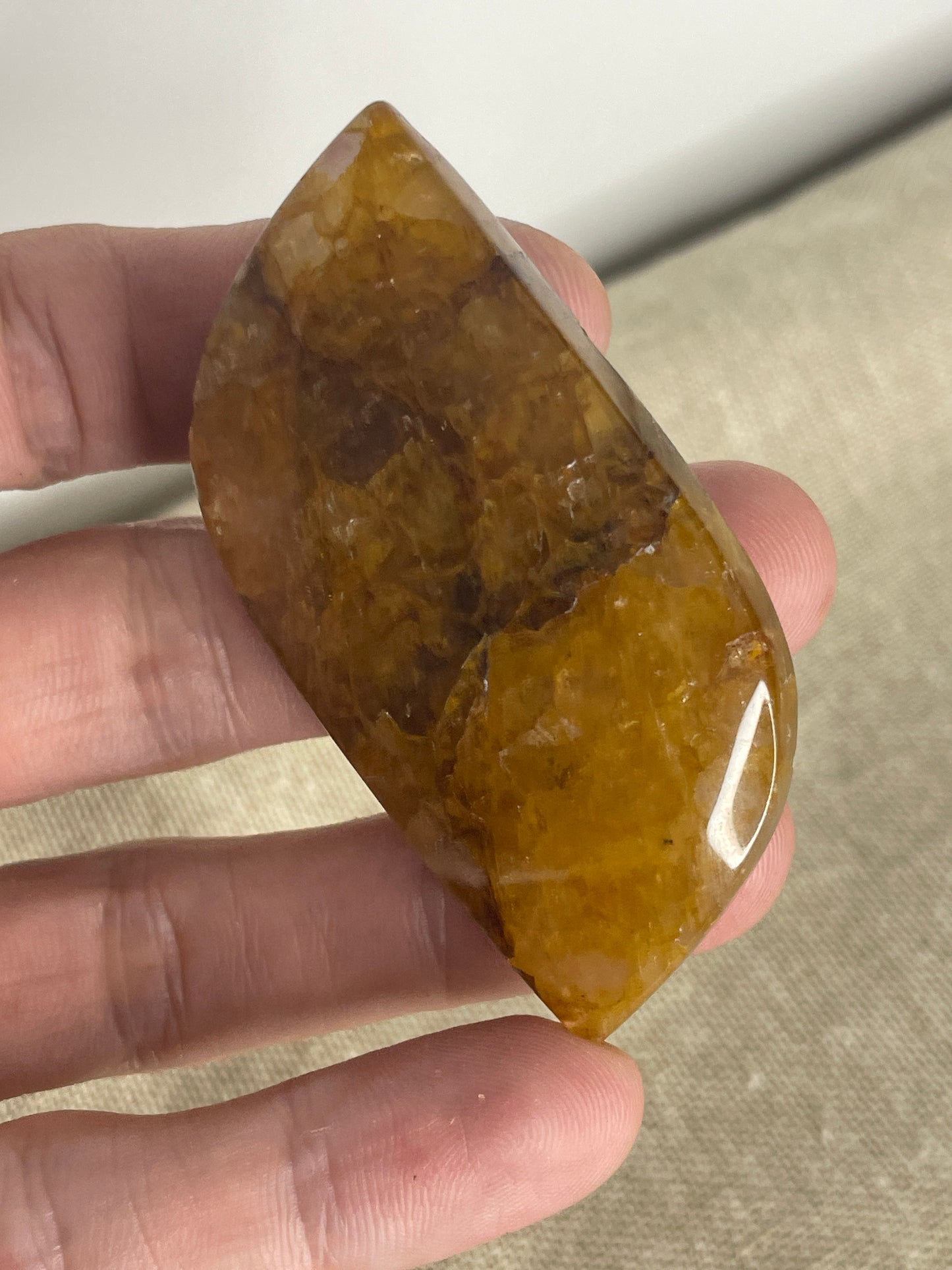 Golden healer palm stone