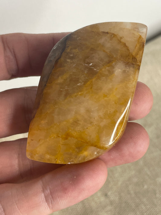 Golden healer palm stone