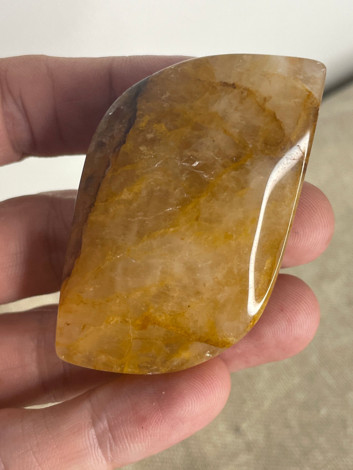 Golden healer palm stone