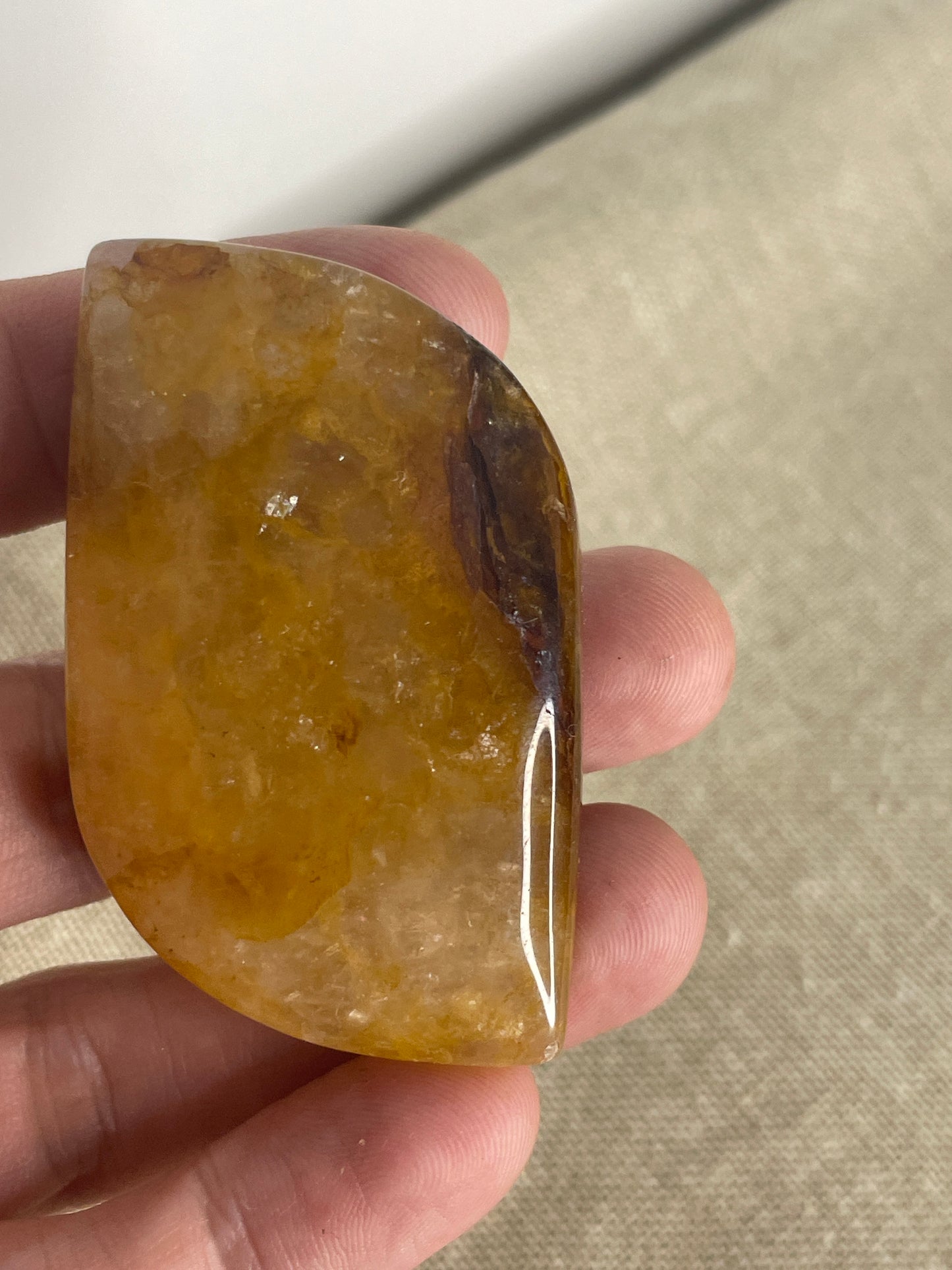 Golden healer palm stone