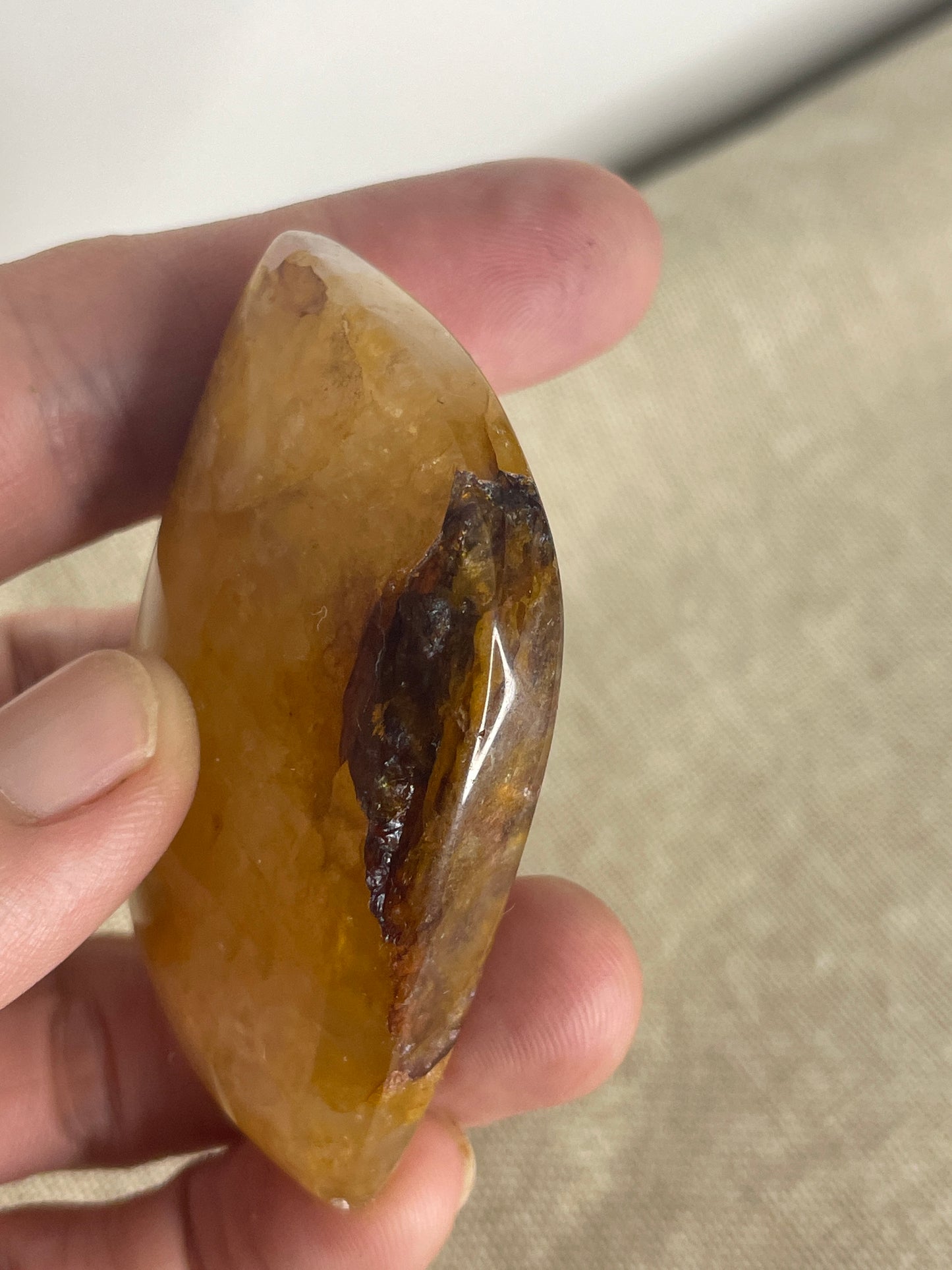 Golden healer palm stone