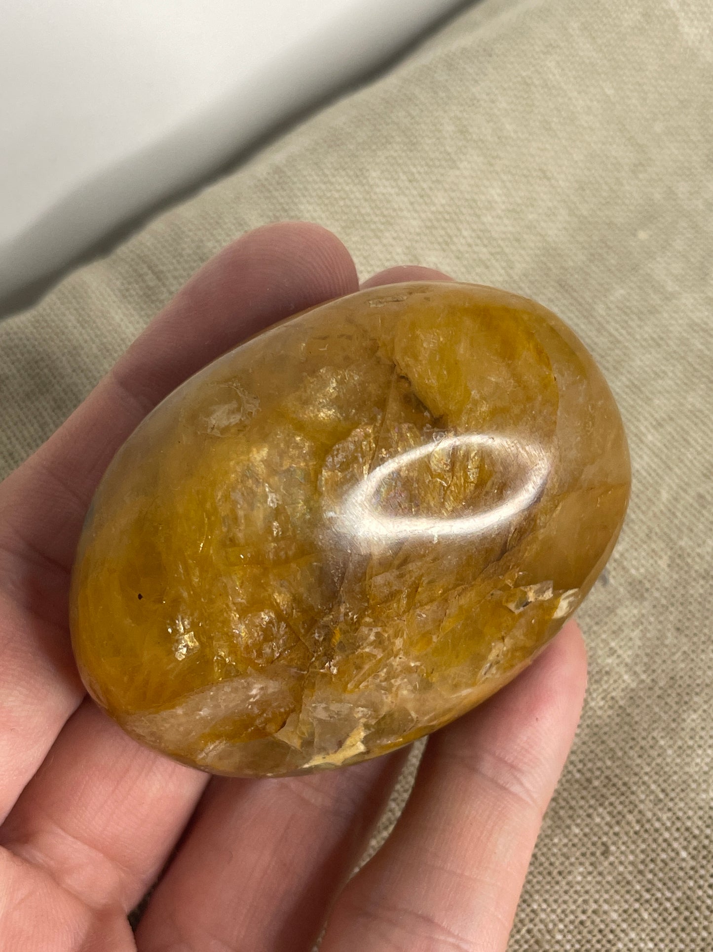 Golden healer Palm stone