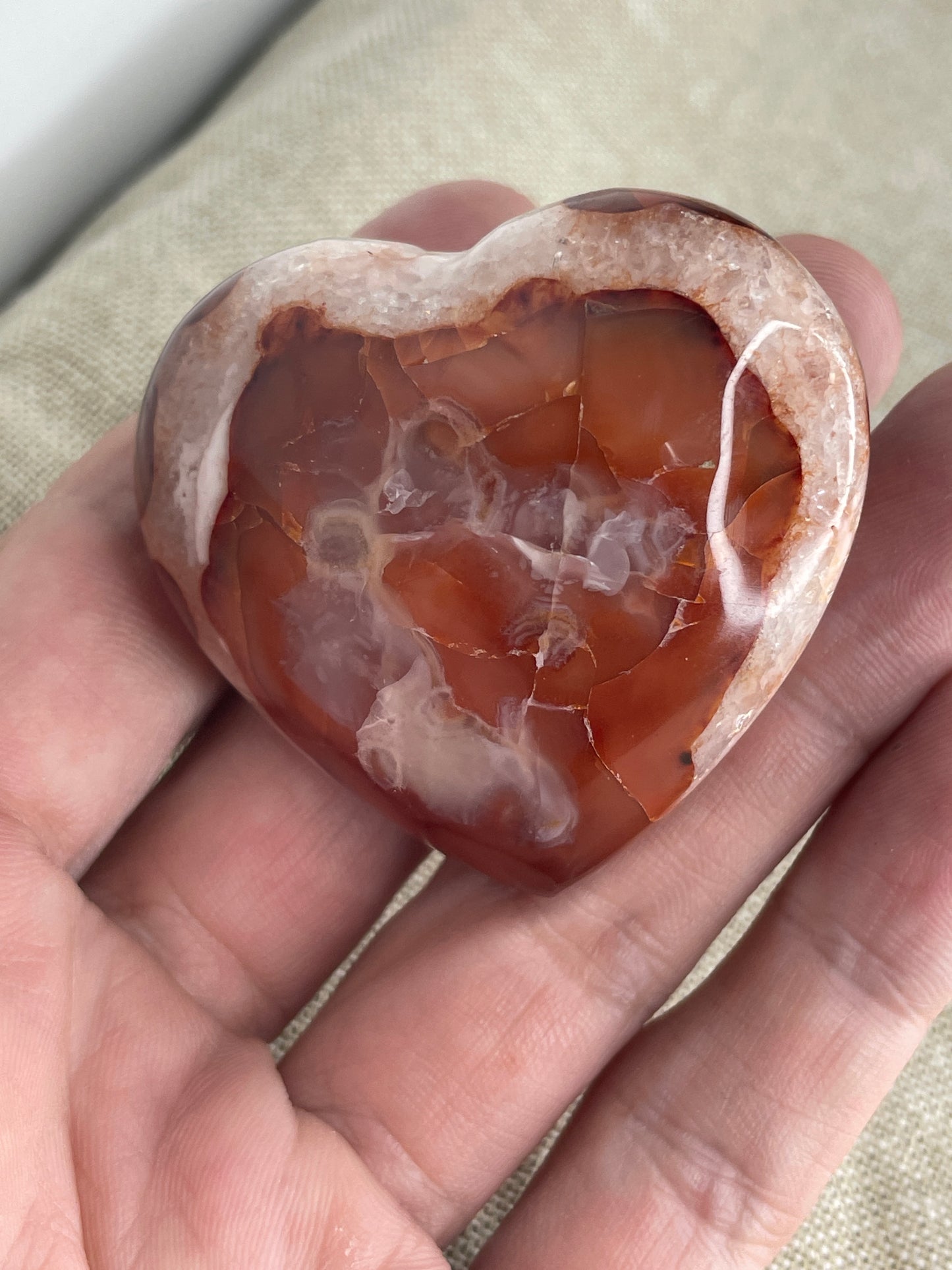 Carnelian heart