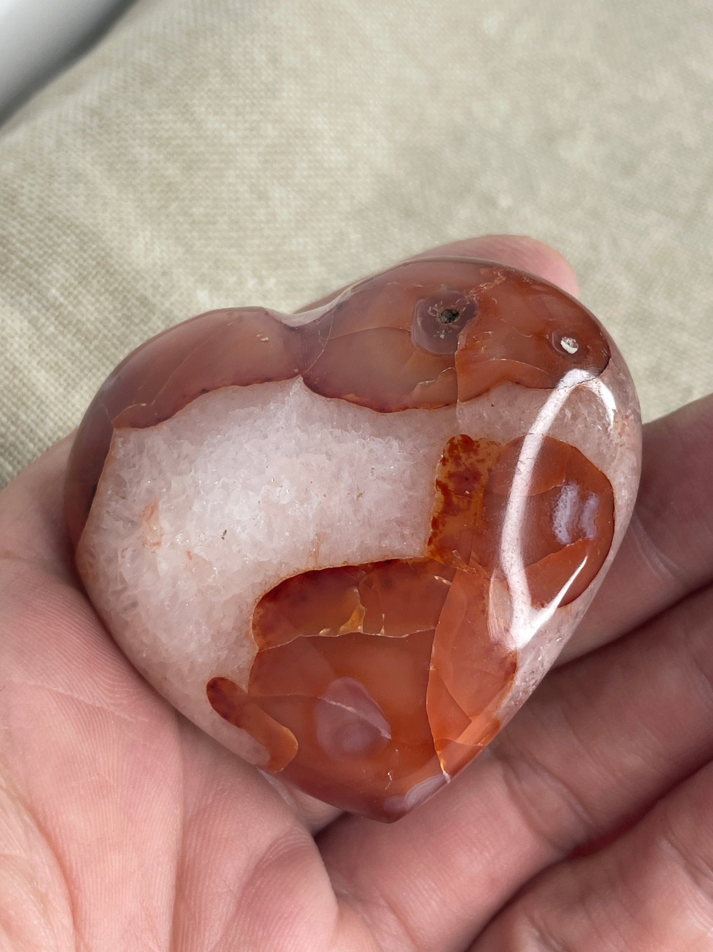 Carnelian heart