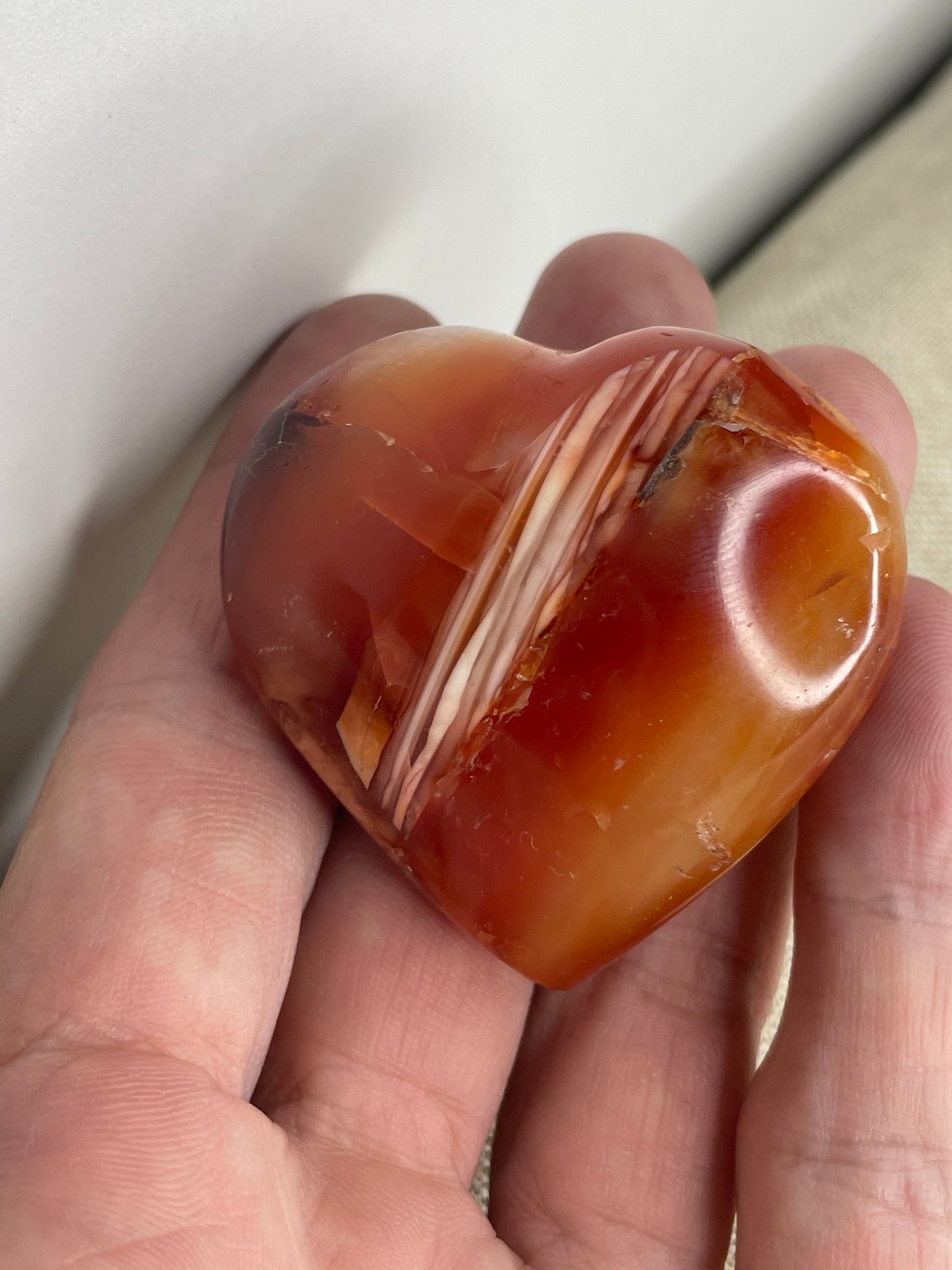 Carnelian heart