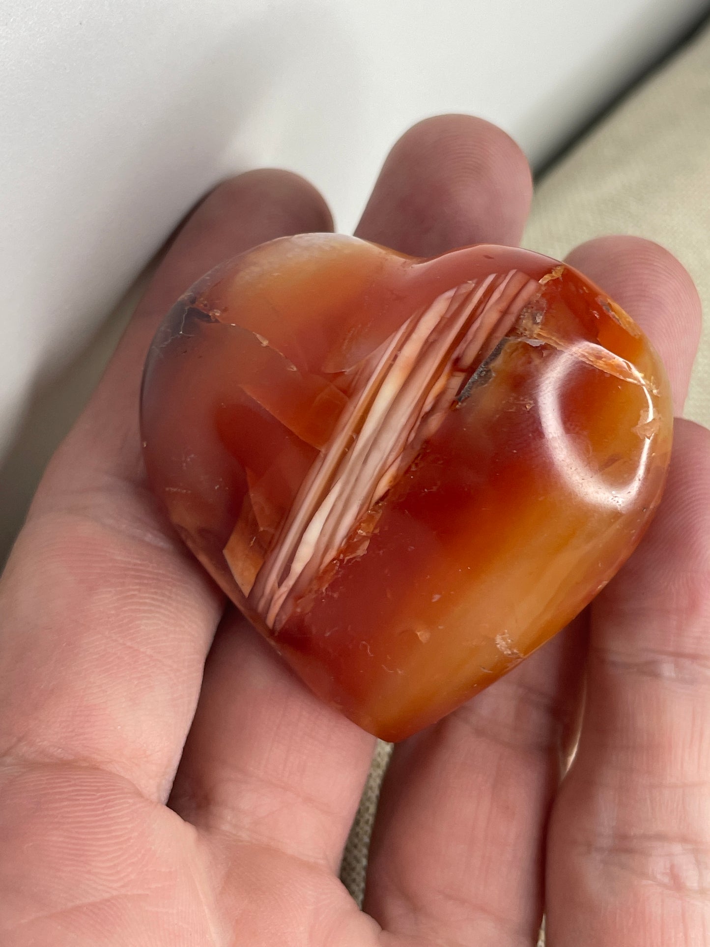 Carnelian heart