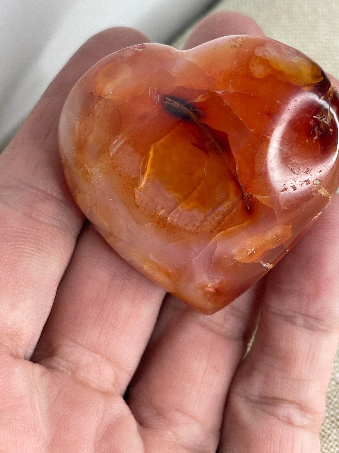 Carnelian heart