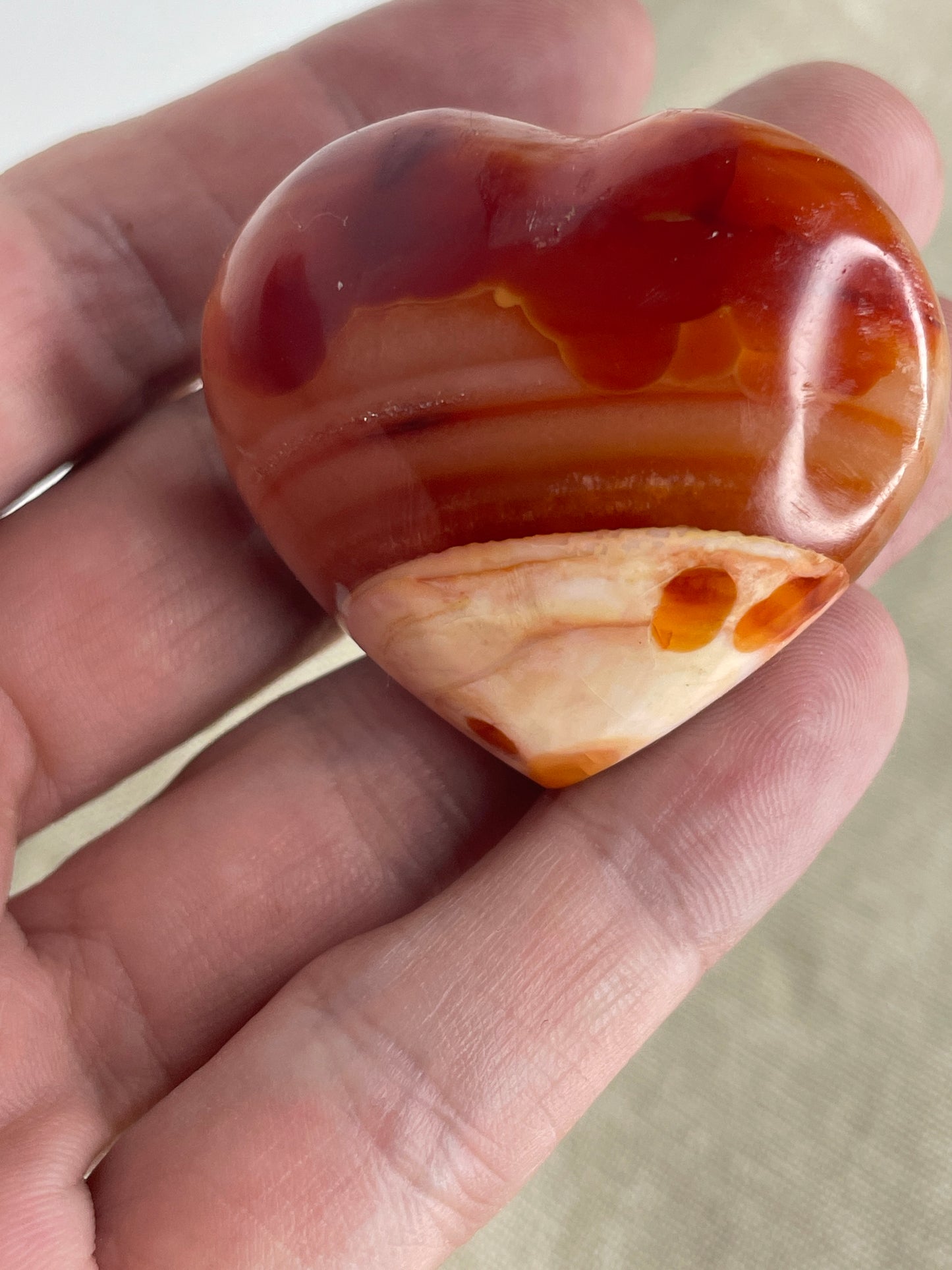 Carnelian heart