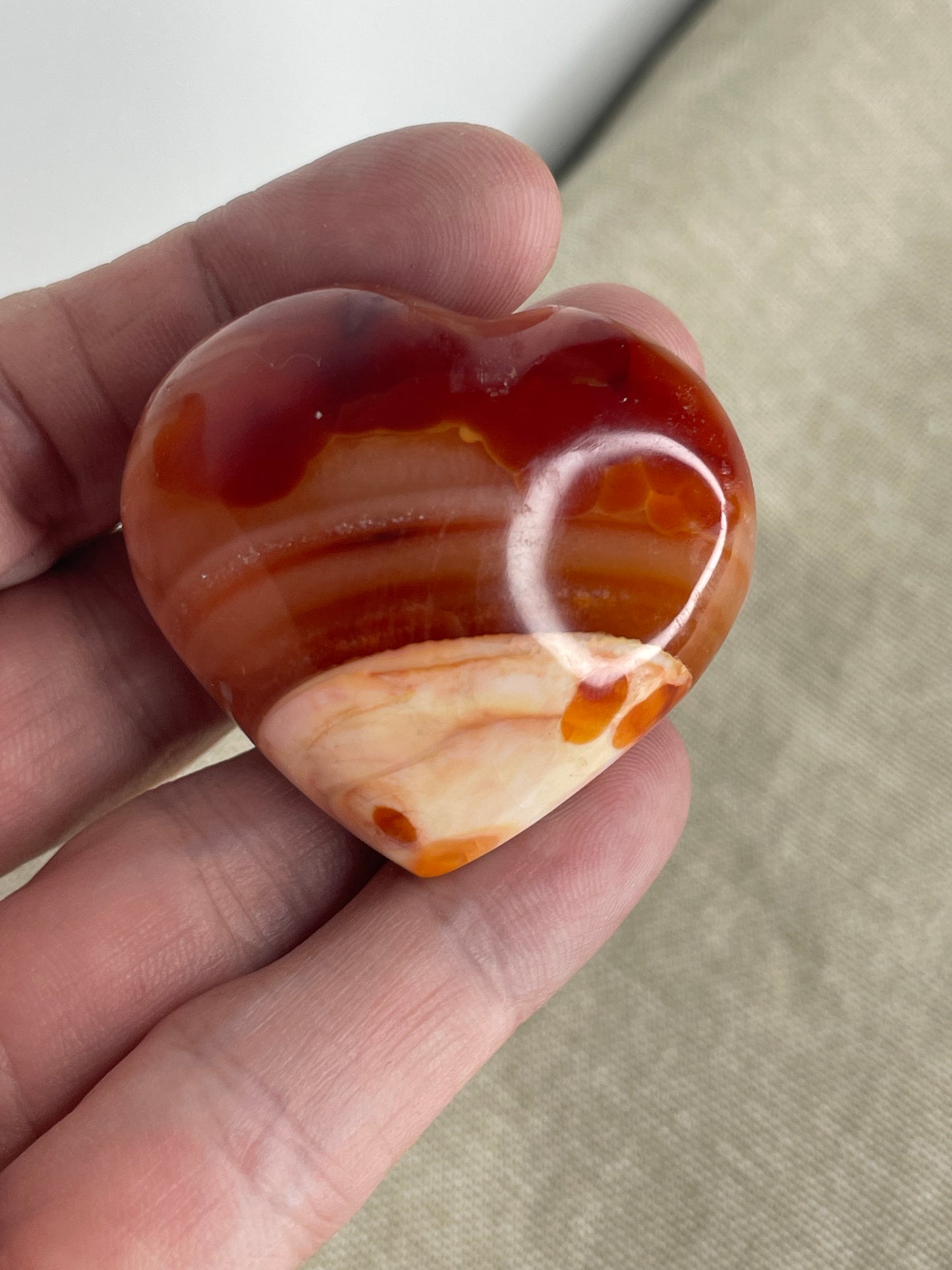 Carnelian heart
