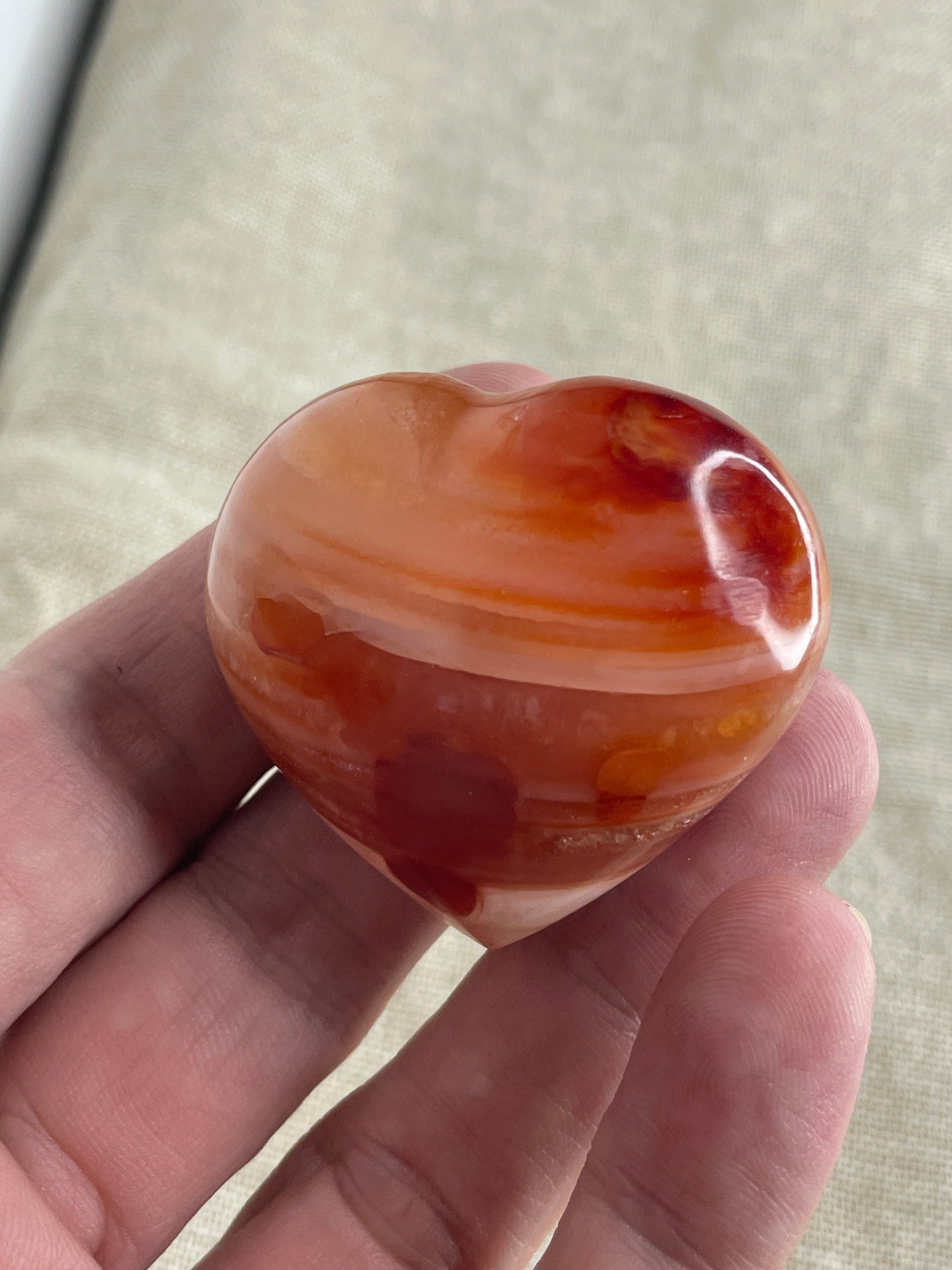 Carnelian heart