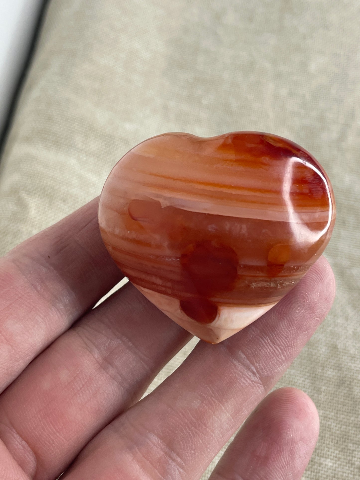 Carnelian heart