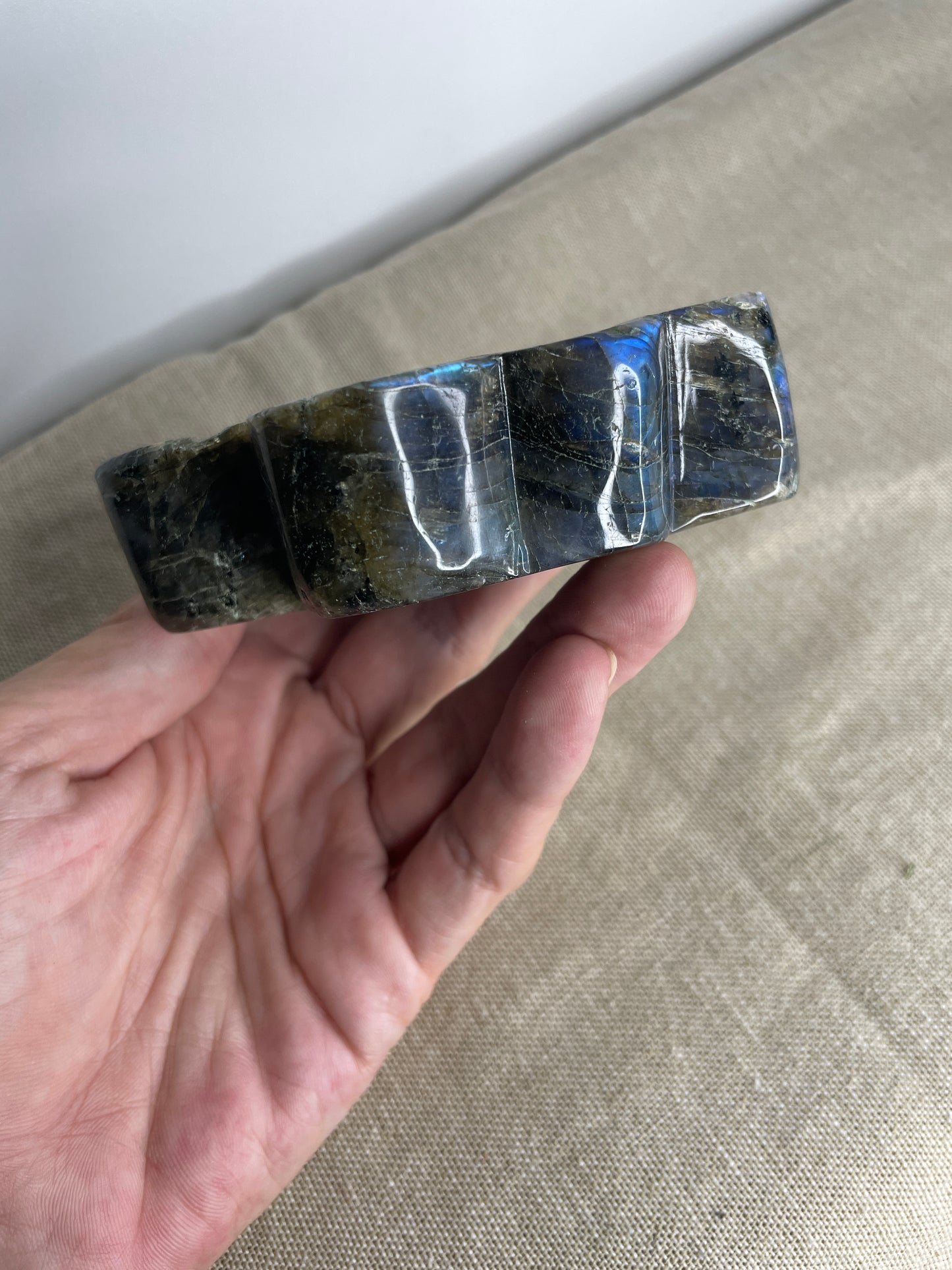 Labradorite butterfly bowl