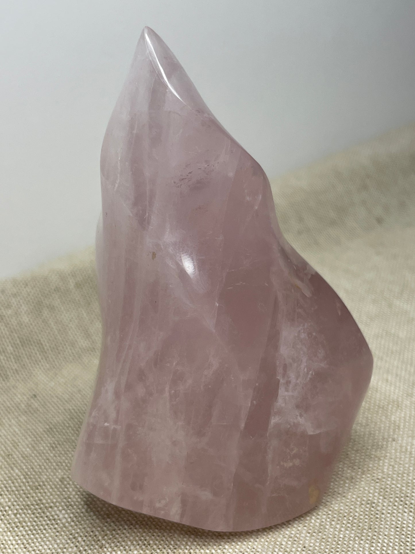 Rose quartz flame