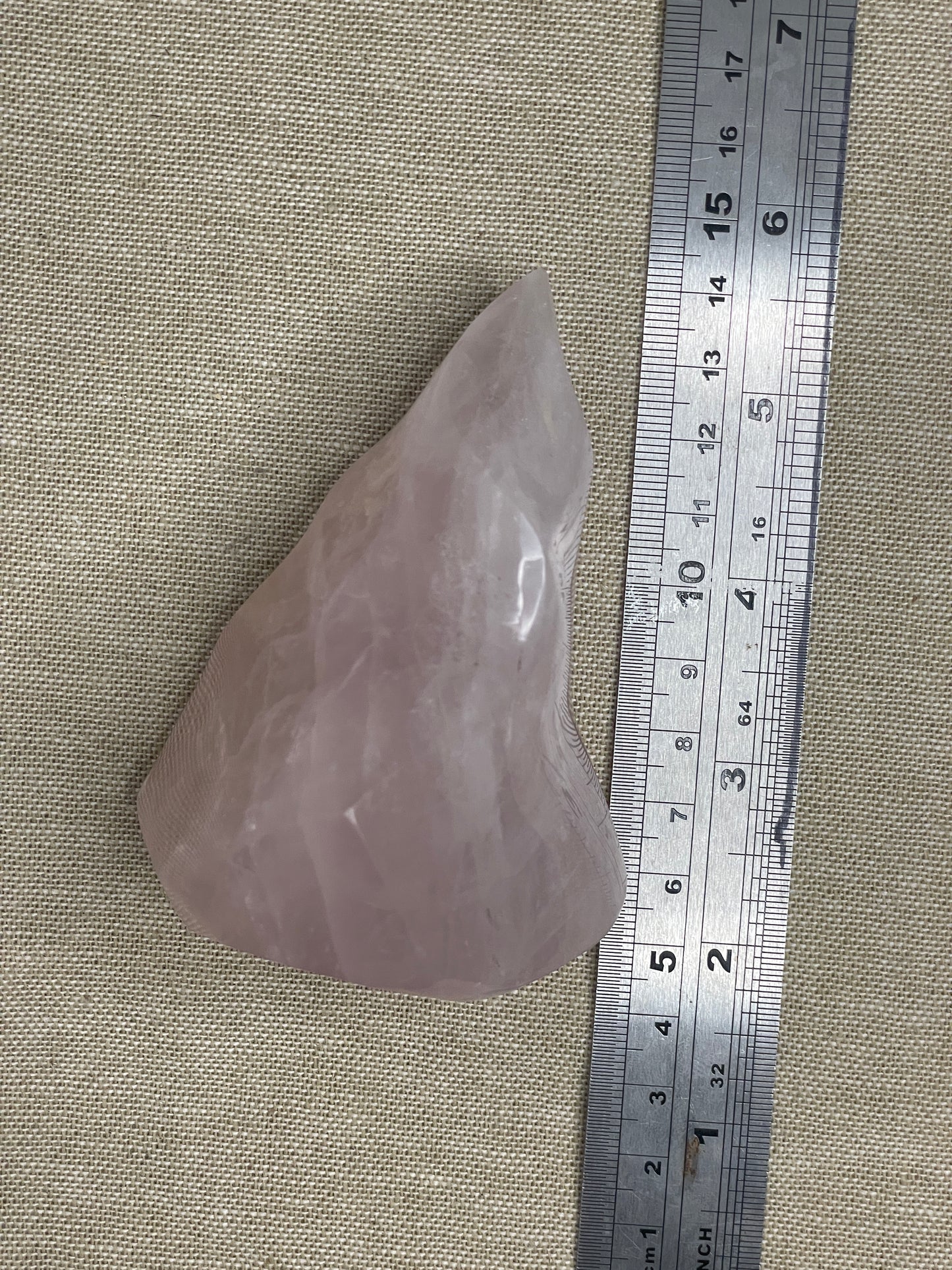 Rose quartz flame