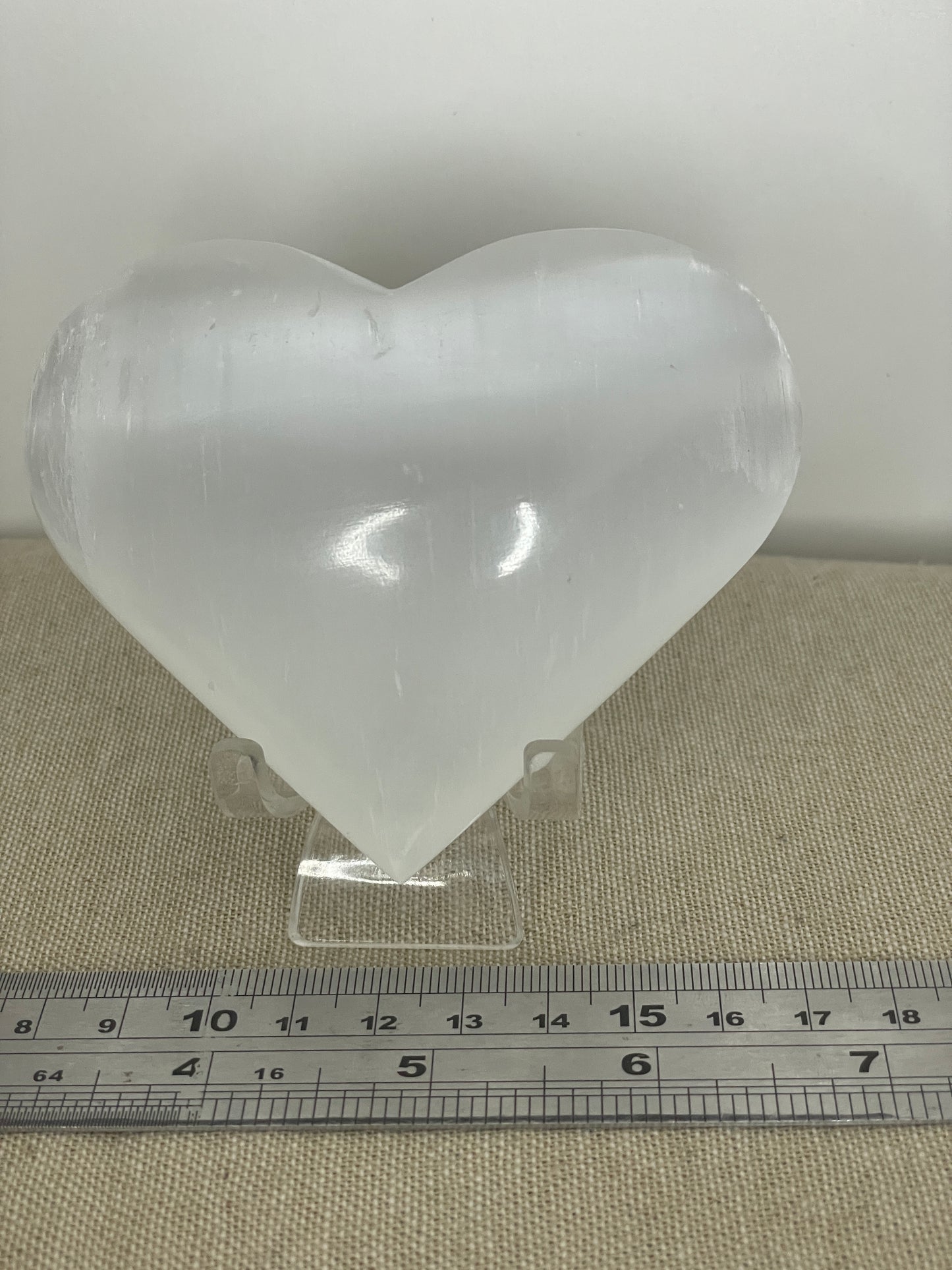 Selenite heart 10cm