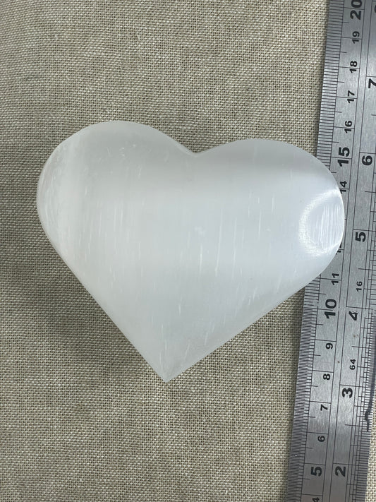 Selenite heart 10cm