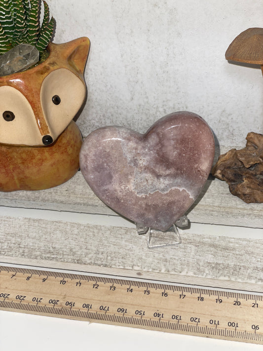 Pink amethyst heart (2)