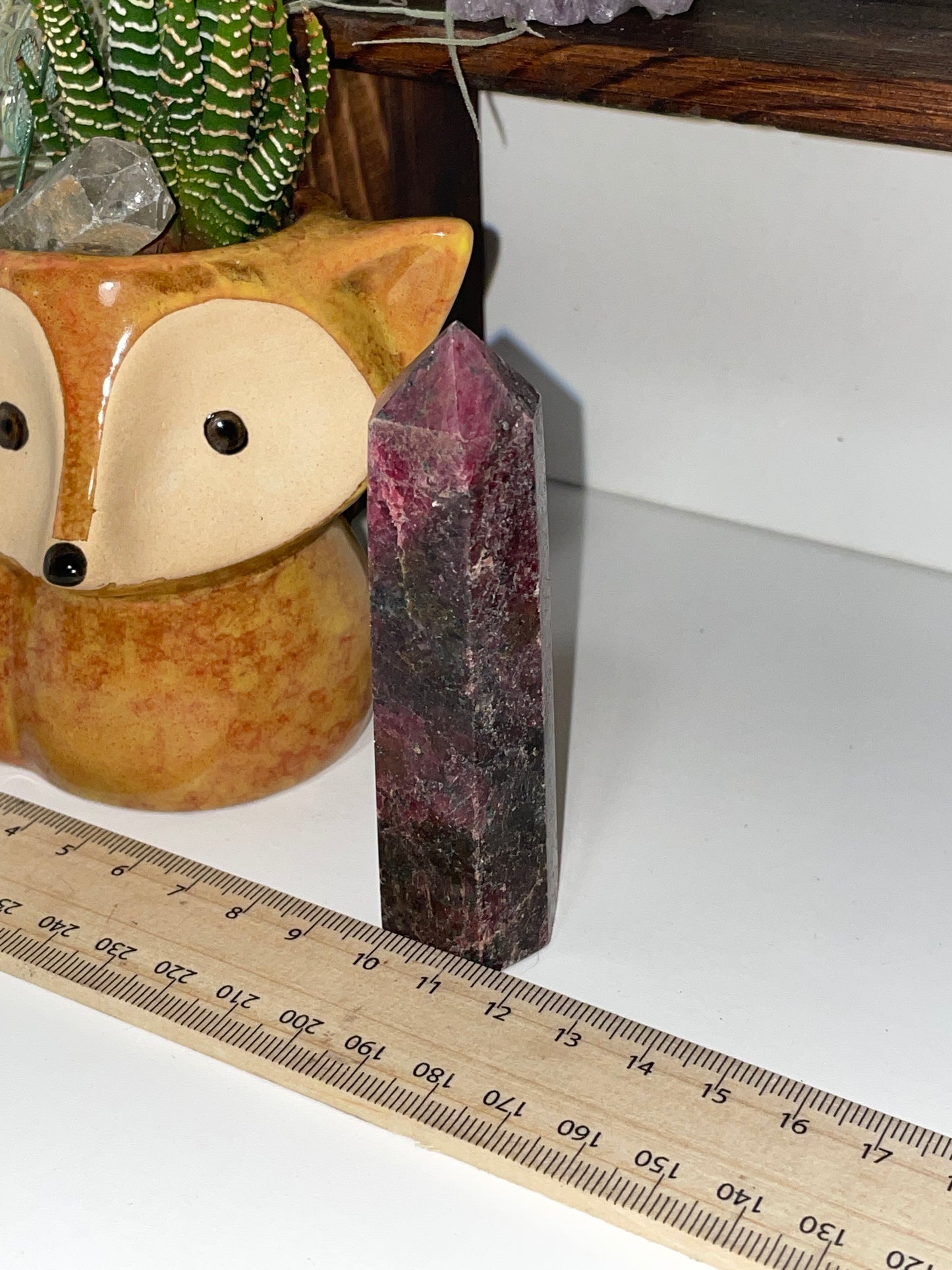 High grade rhodonite tower
