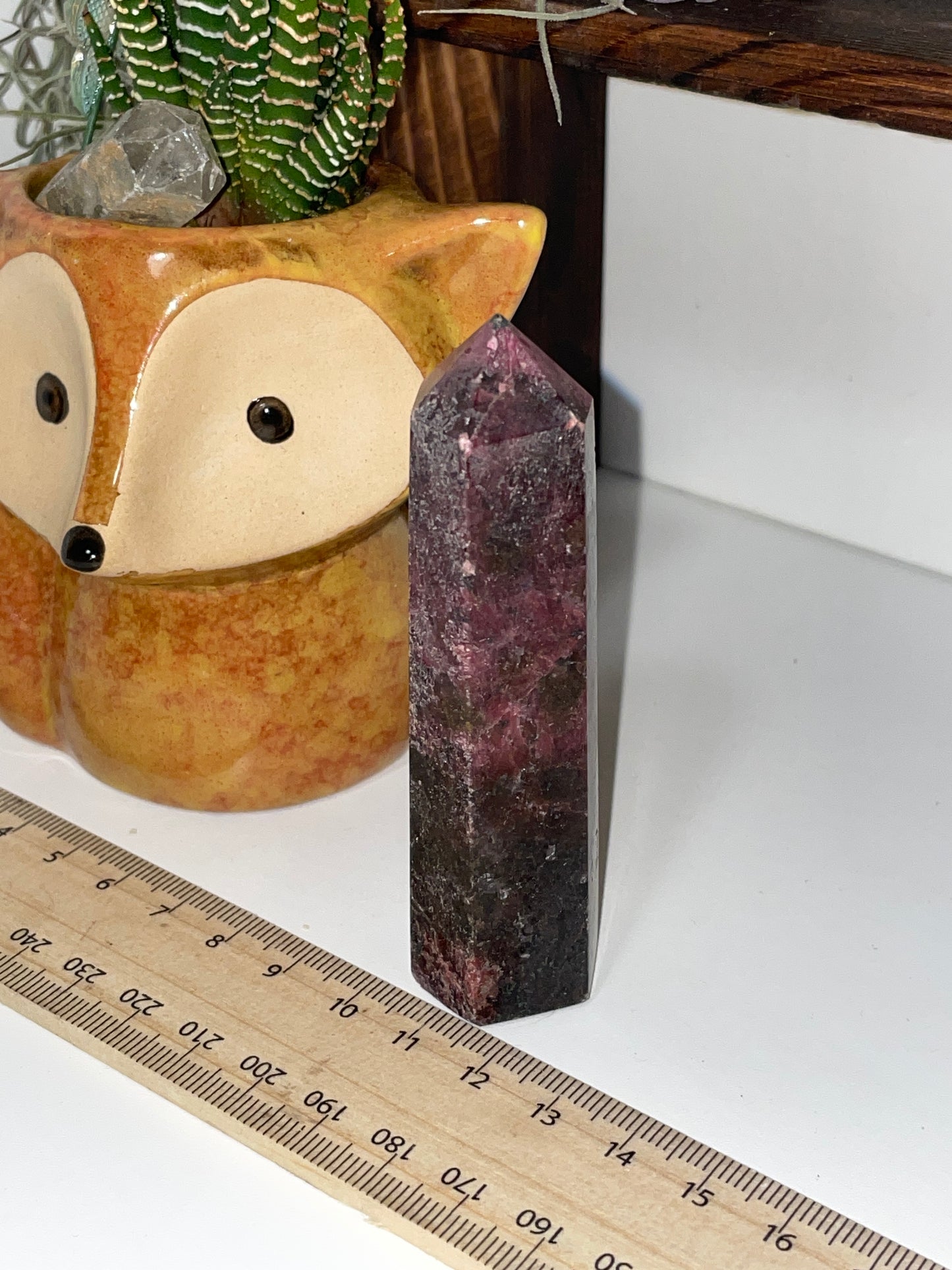 High grade rhodonite tower
