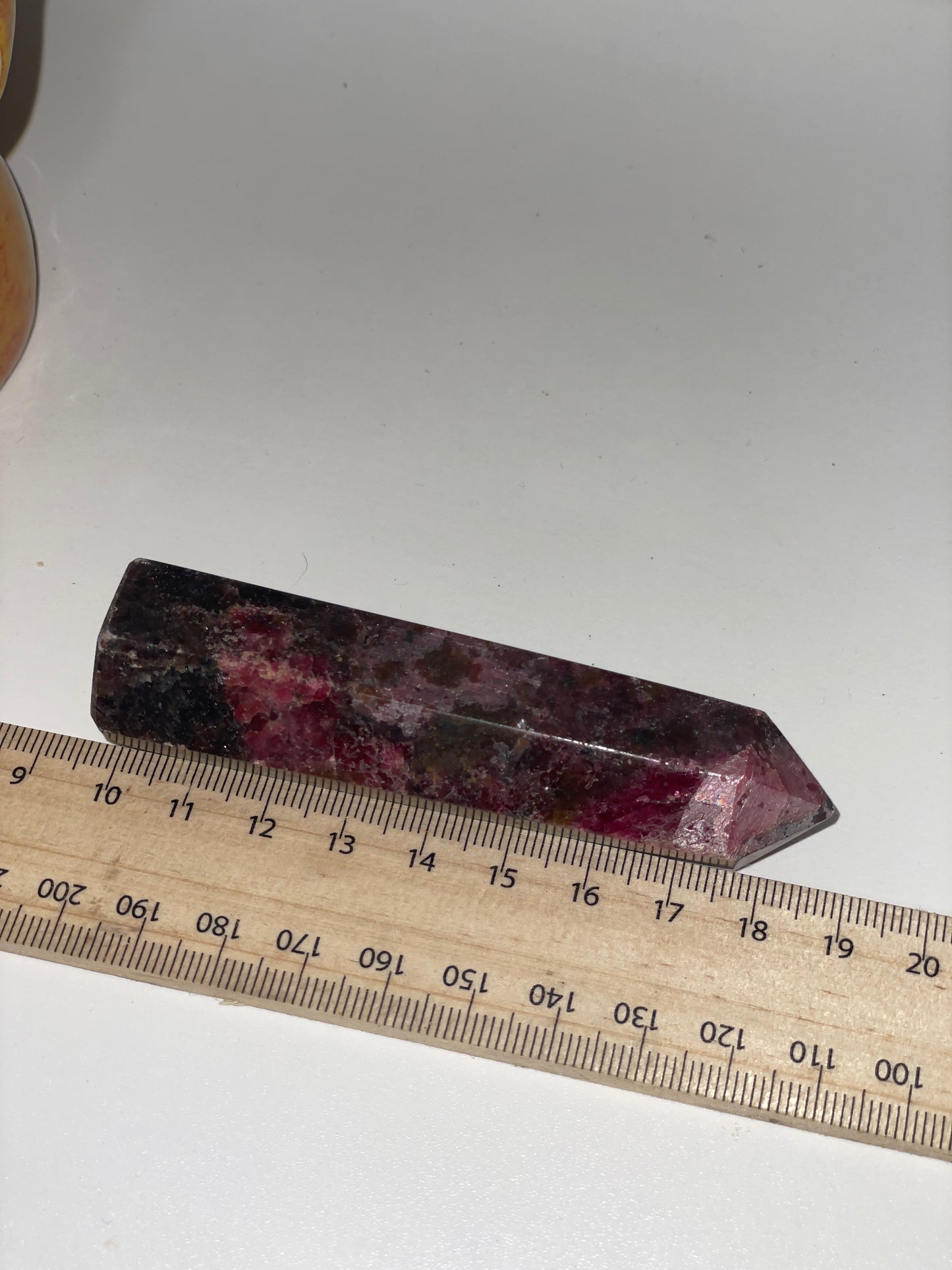 High grade rhodonite tower