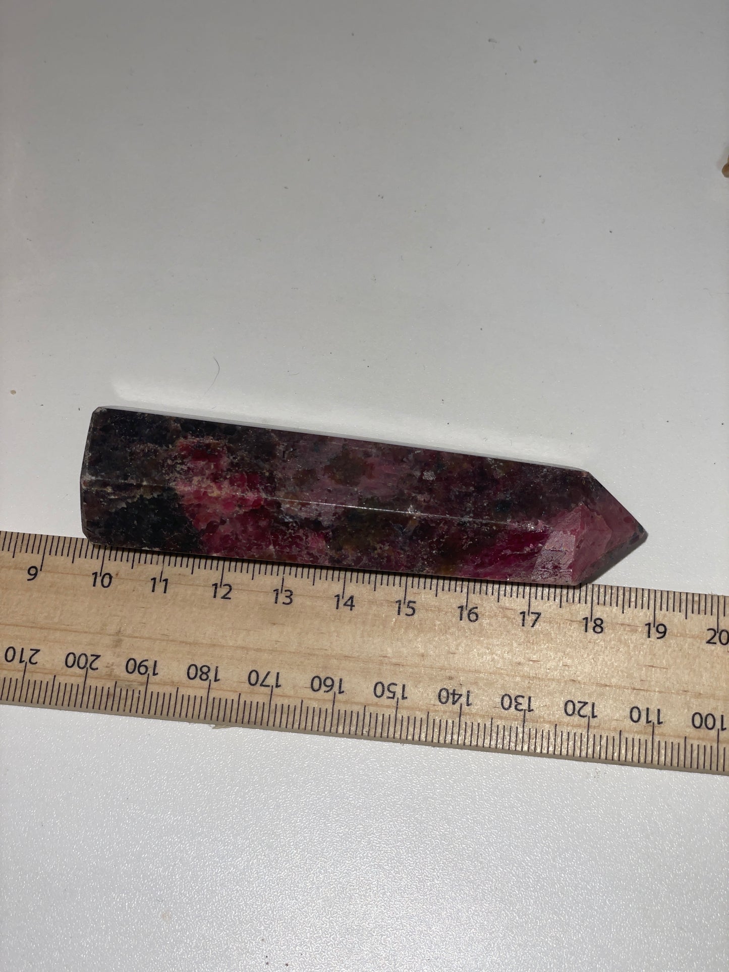 High grade rhodonite tower