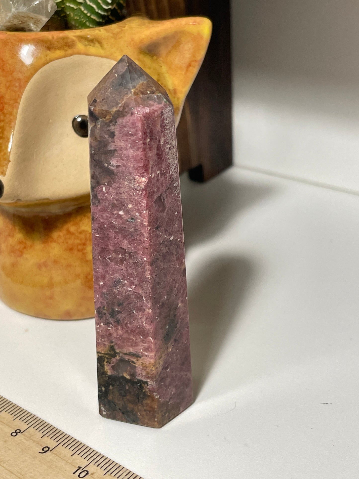 High grade rhodonite tower