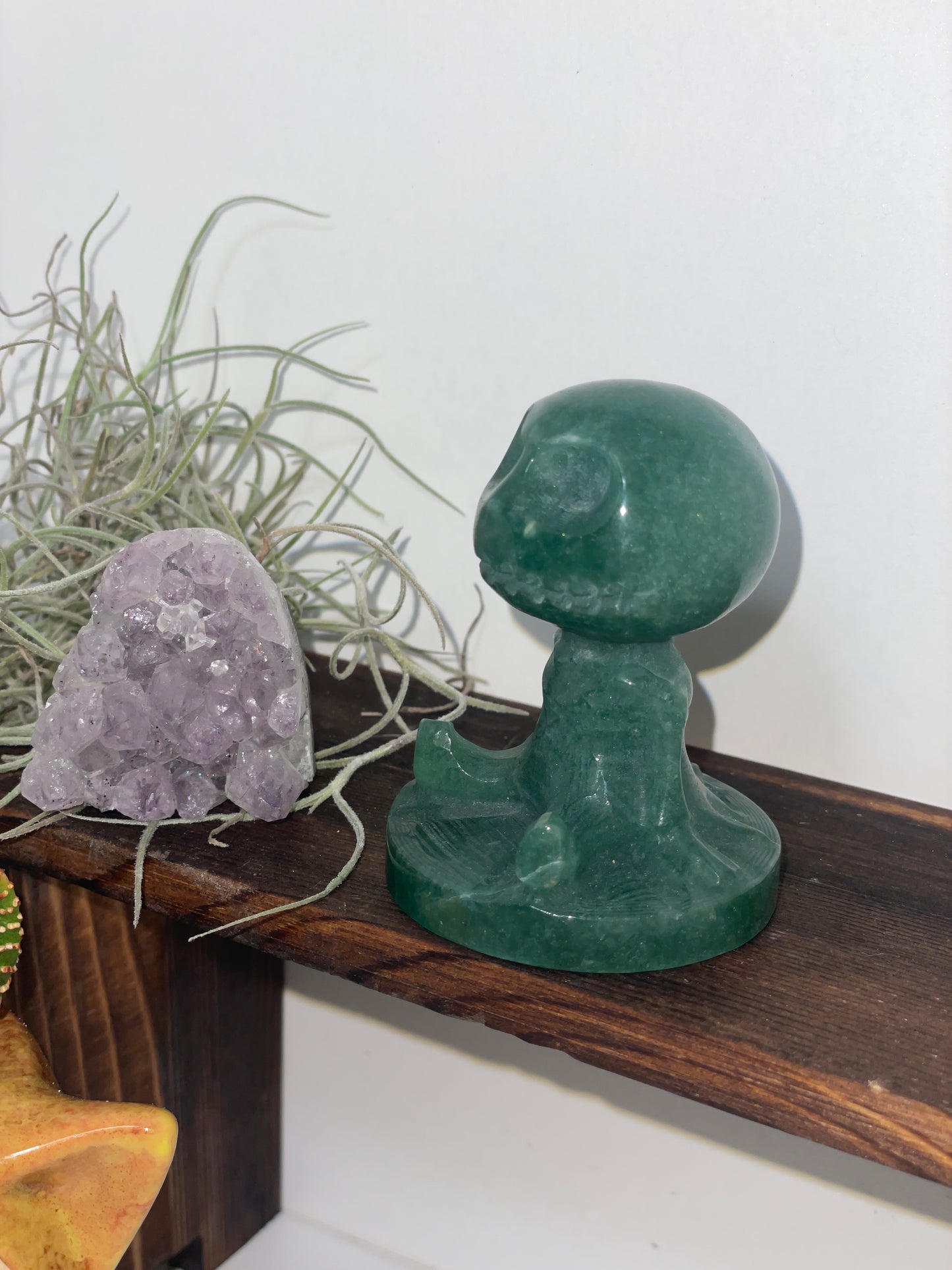“Jack skellington” green aventurine carving