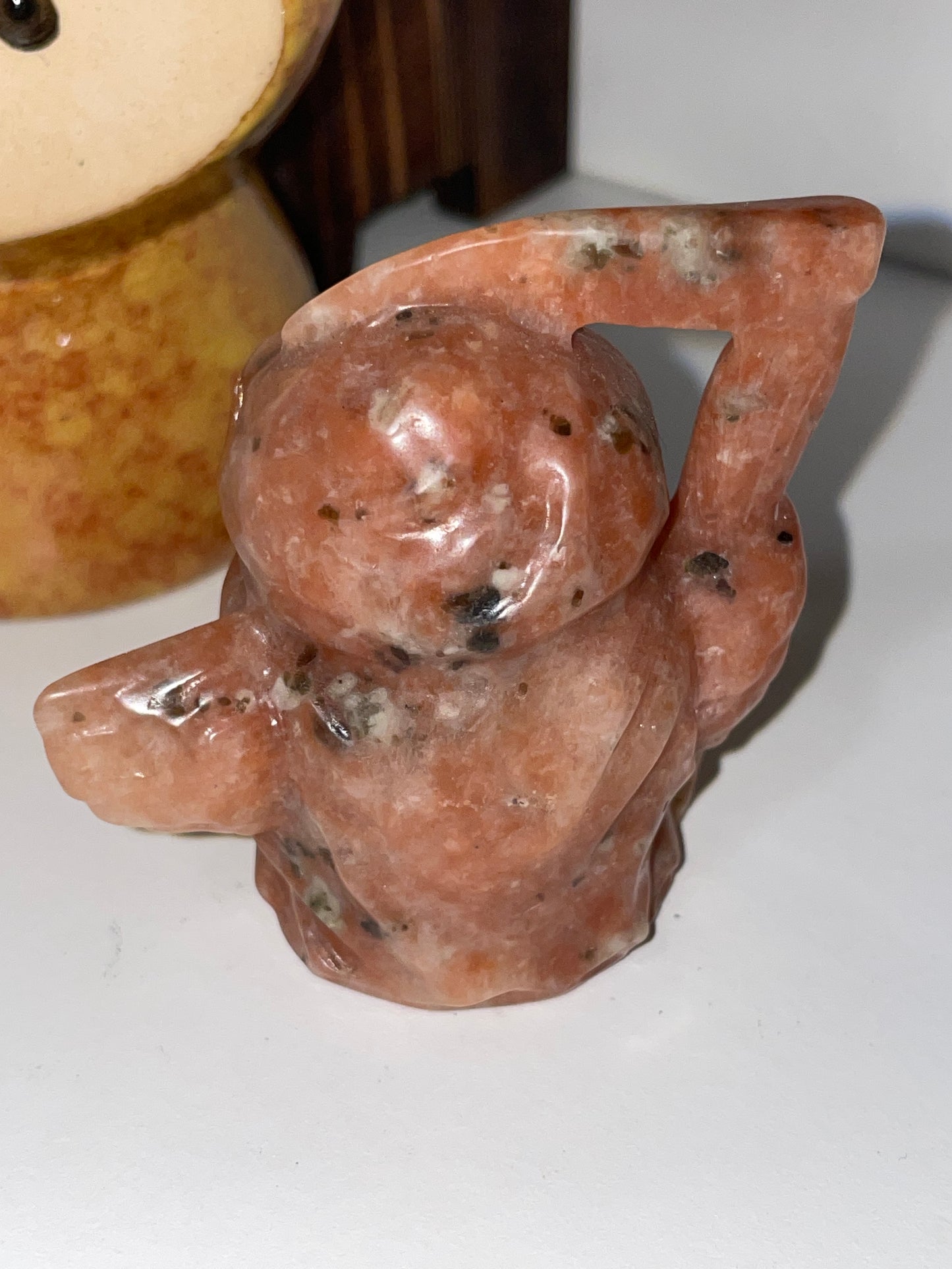 Jasper owl carving