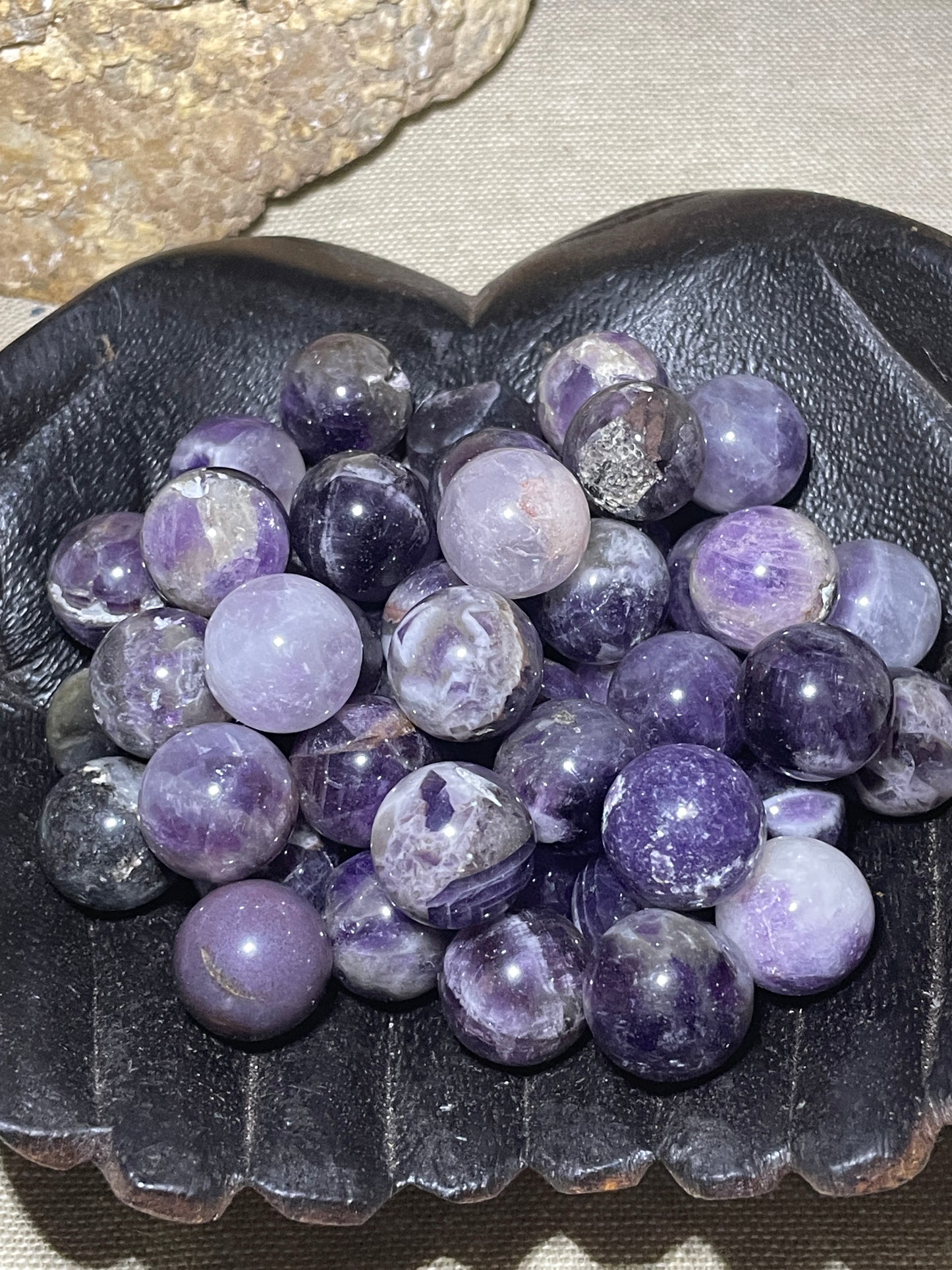 Mini spheres amethyst