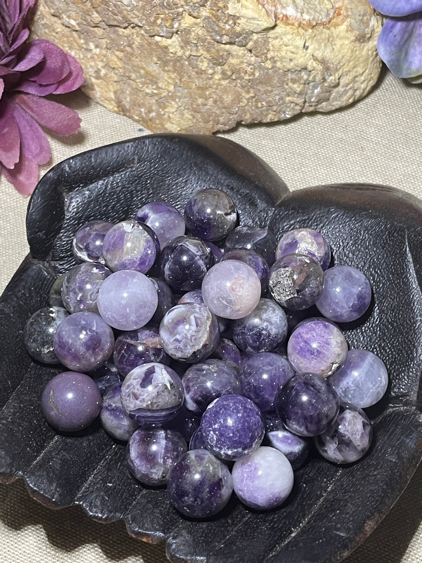 Mini spheres amethyst