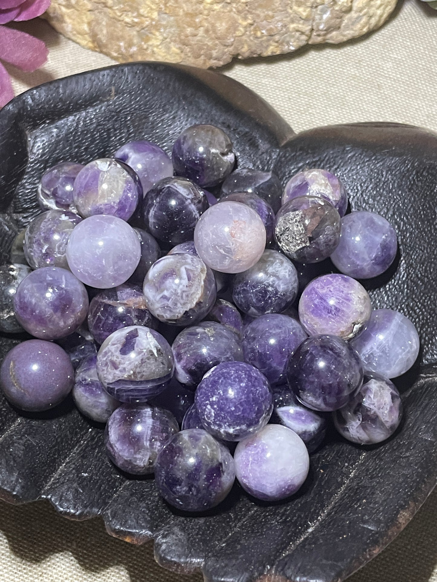 Mini spheres amethyst