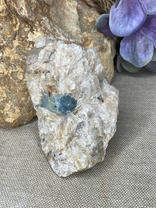 Aquamarine in matrix