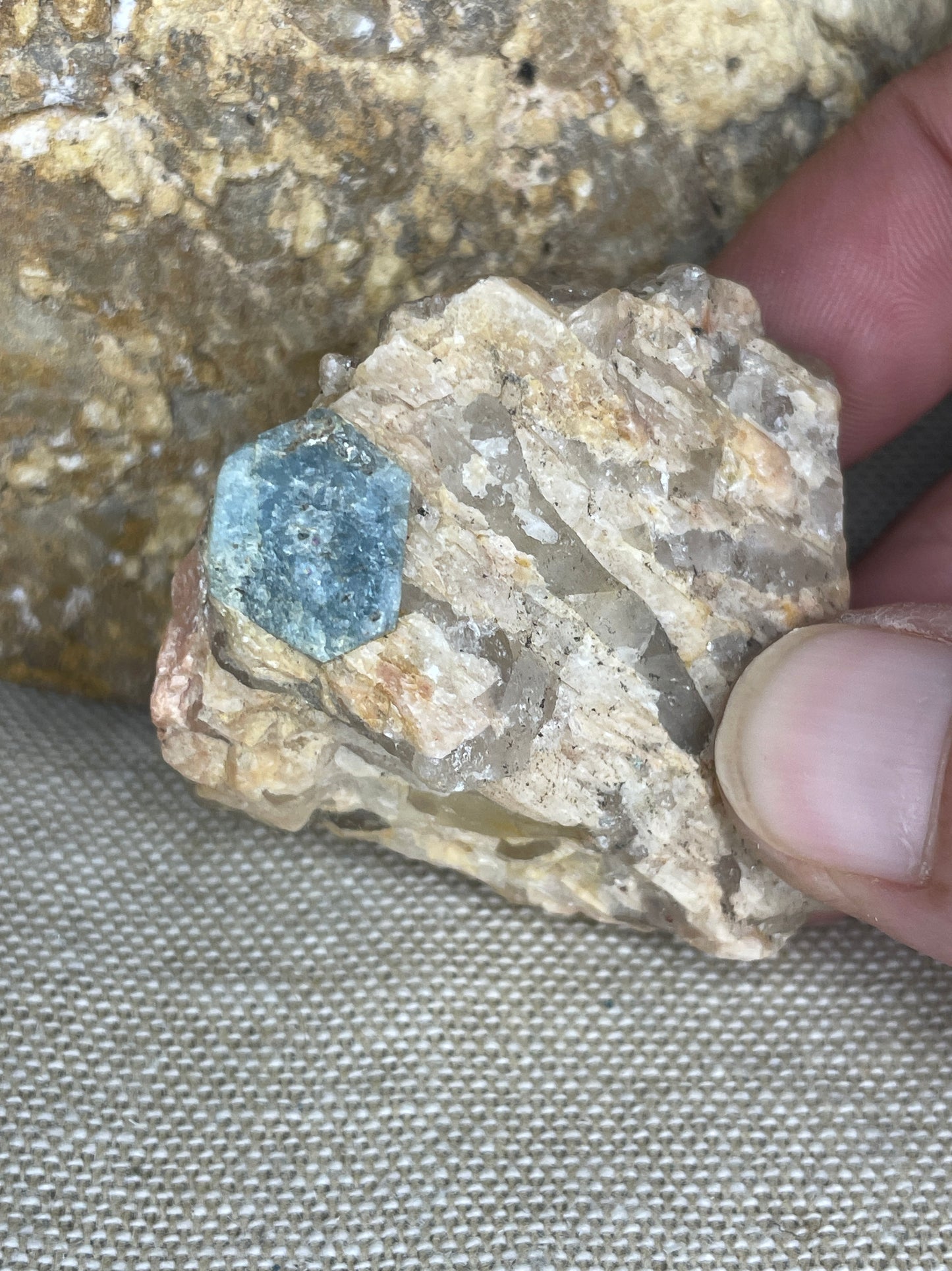 Aquamarine in matrix