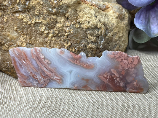 Pink agate freeform