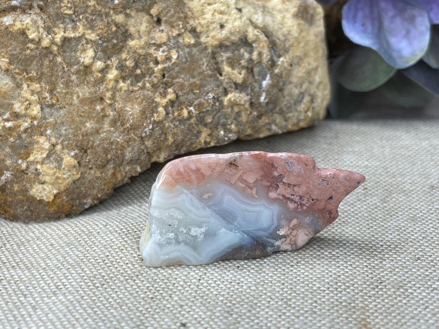 Small pink agate Freeform
