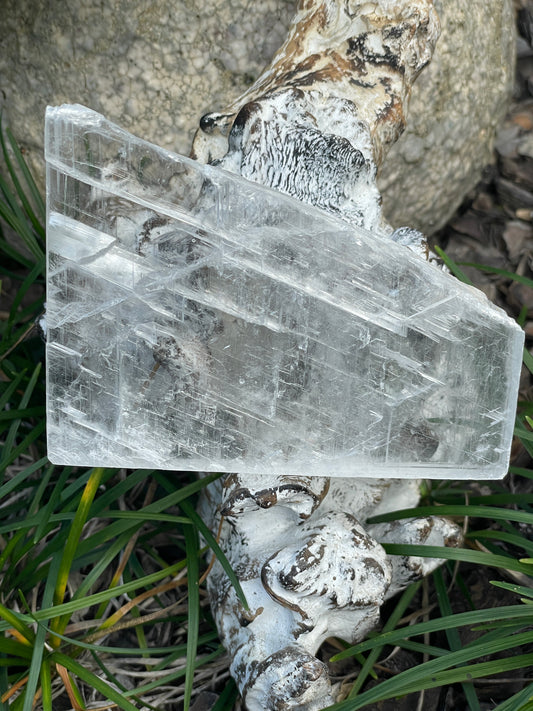 Real selenite slab