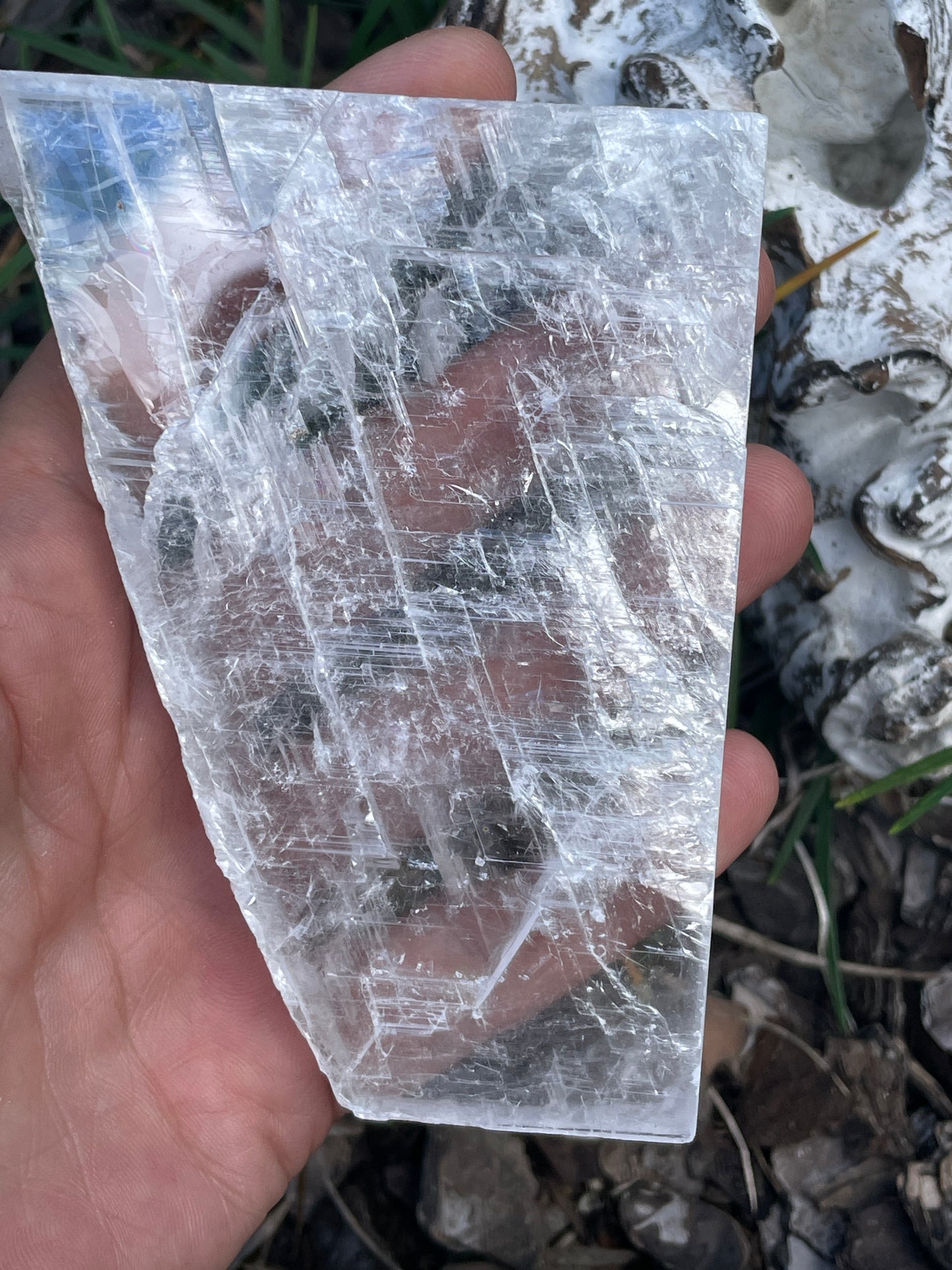 Real selenite slab