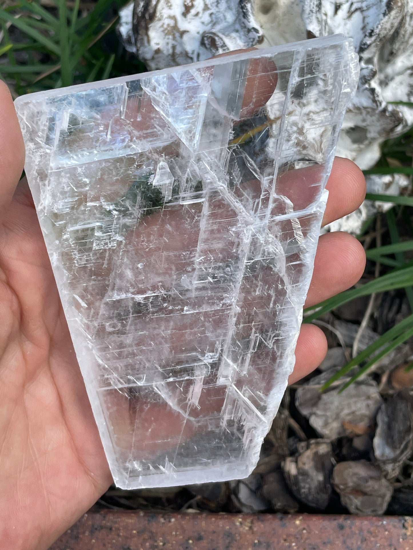 Real selenite slab