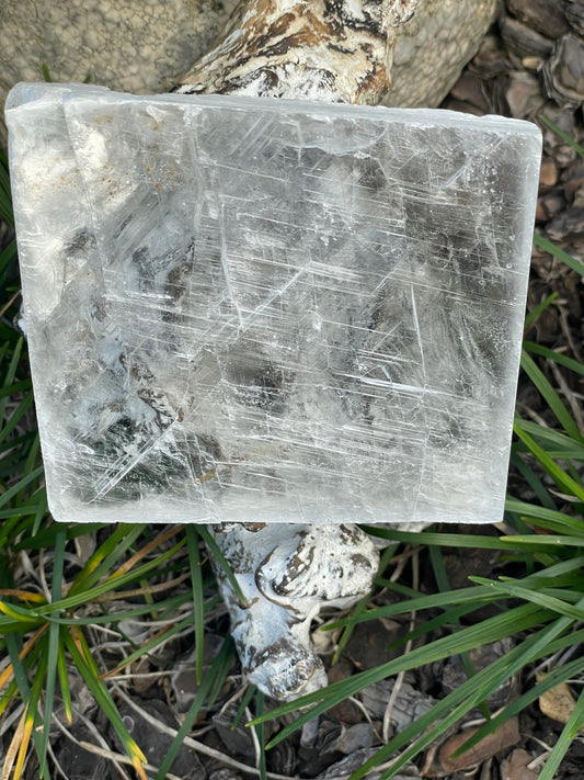 Real selenite slab