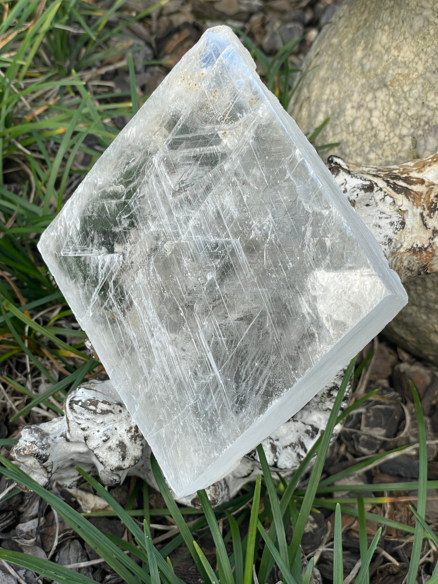 Real selenite slab