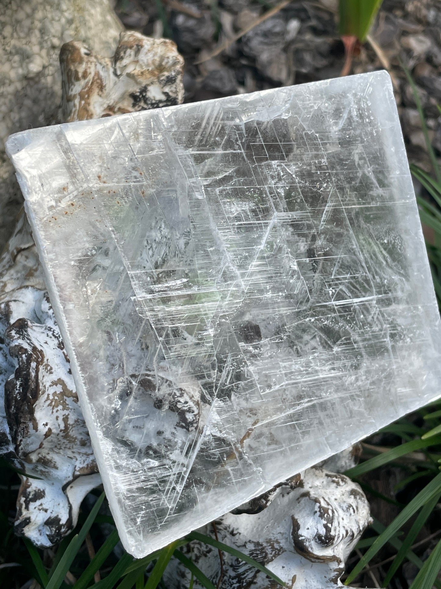 Real selenite slab