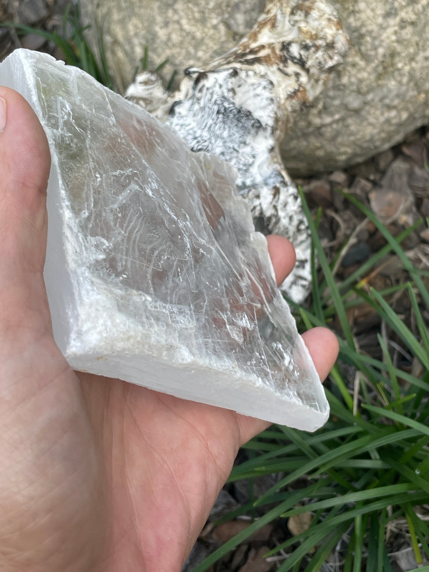 Real selenite slab