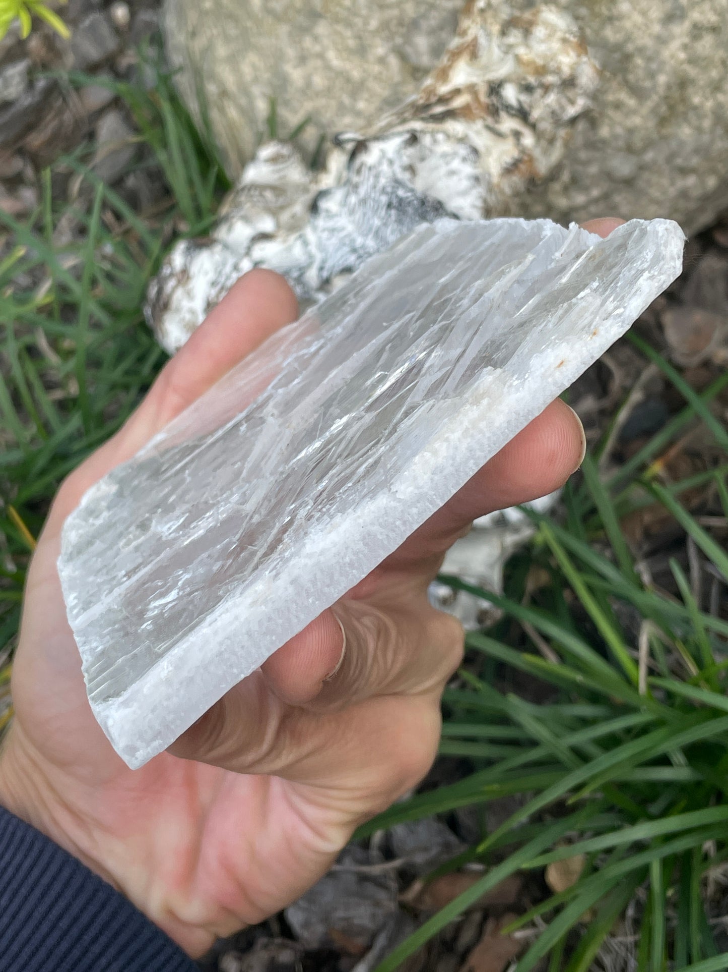 Real selenite slab